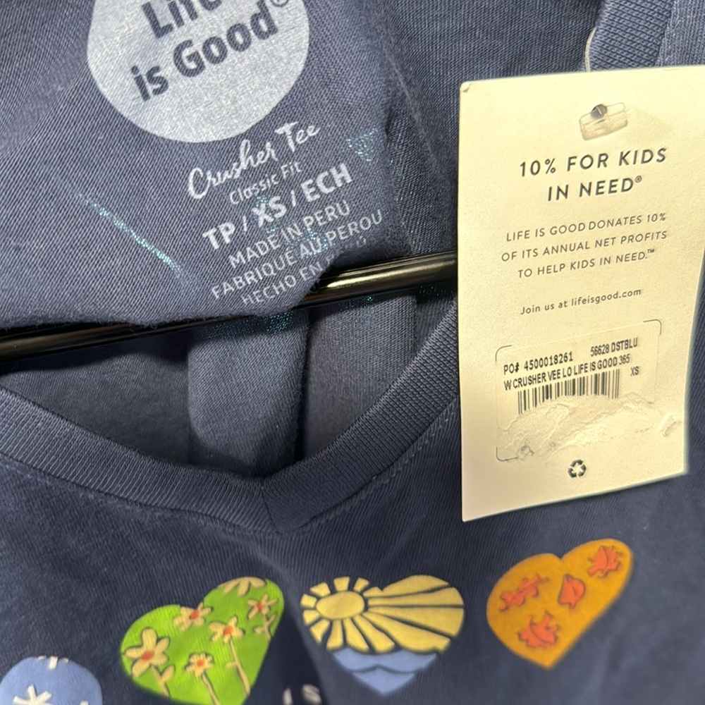 NWT life is good 365 long sleeve, XS - Picture 3 of 3